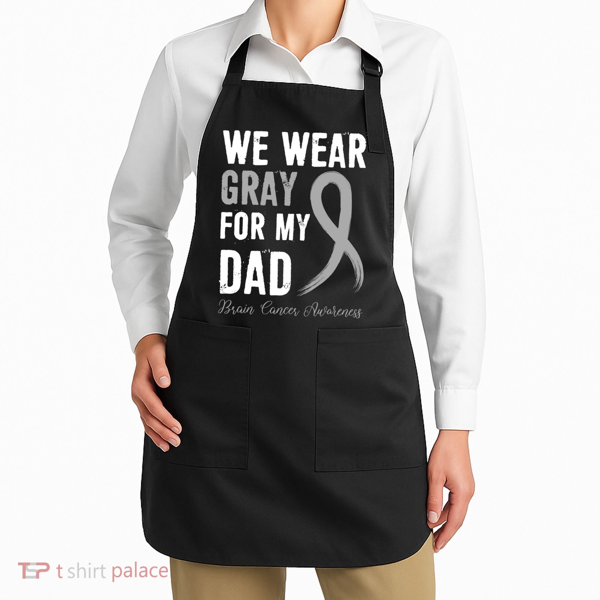 Brain Cancer Awareness T Apron