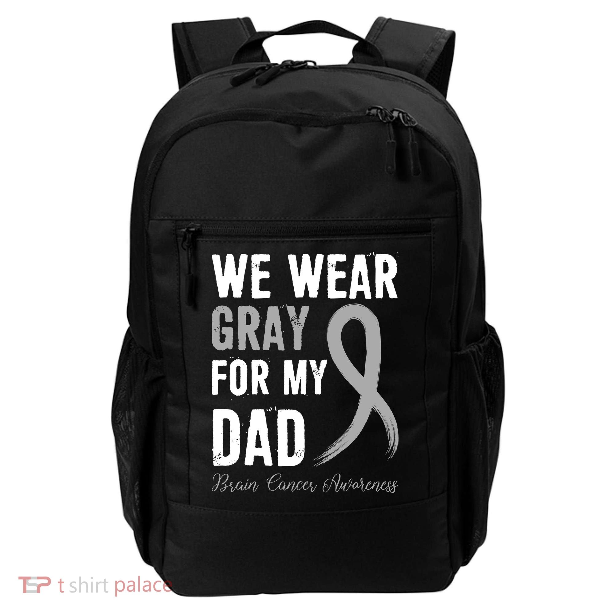 Brain Cancer Awareness T Backpack