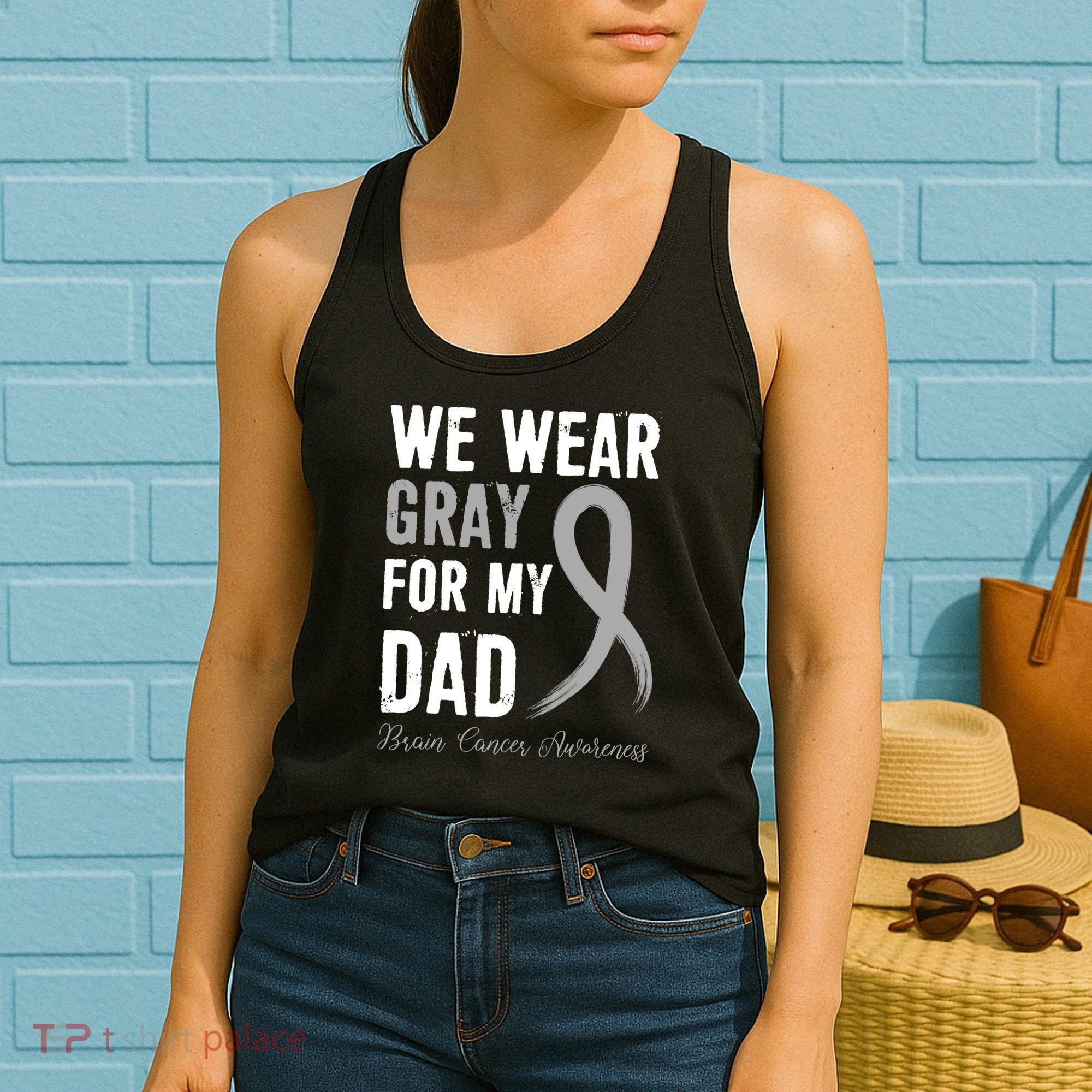 Brain Cancer Awareness T Women's Tank Top