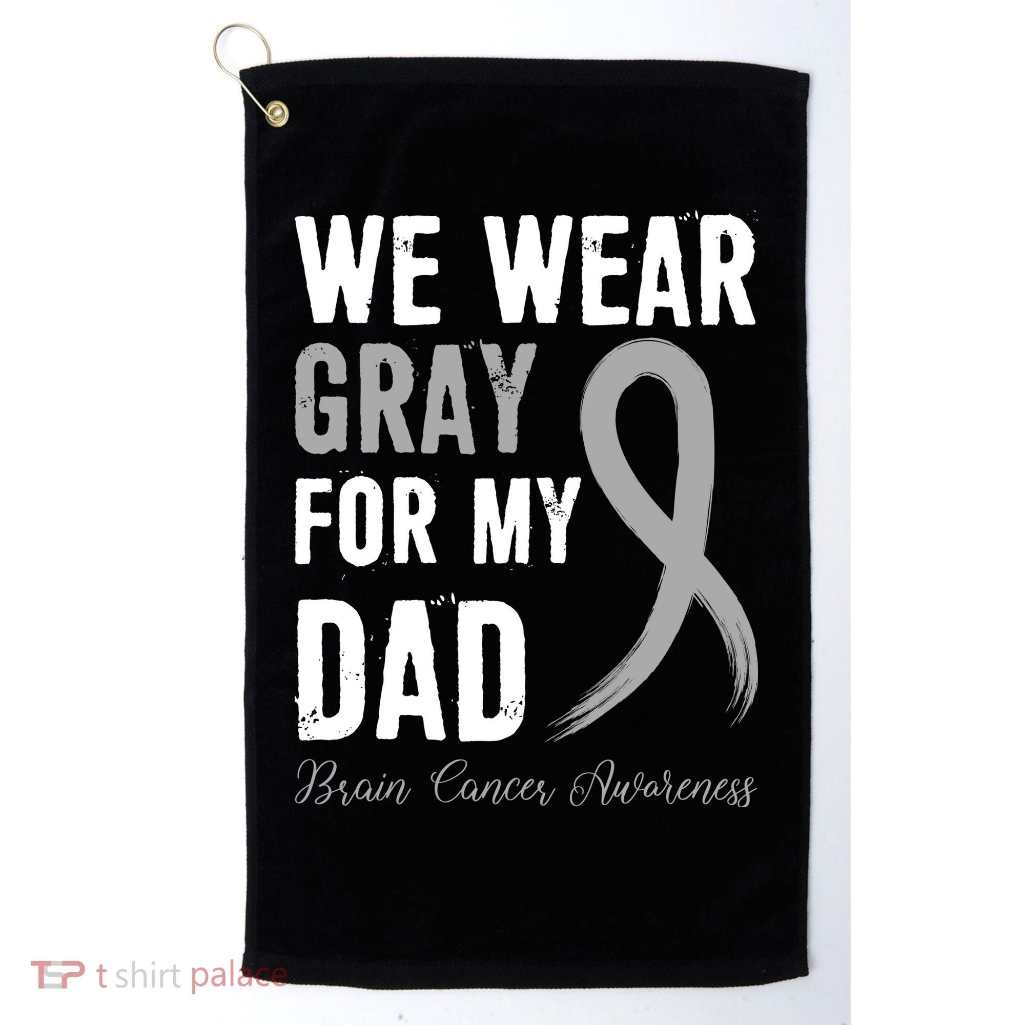 Brain Cancer Awareness T Golf Towel
