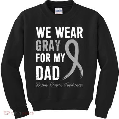 Brain Cancer Awareness T Kids Sweatshirt