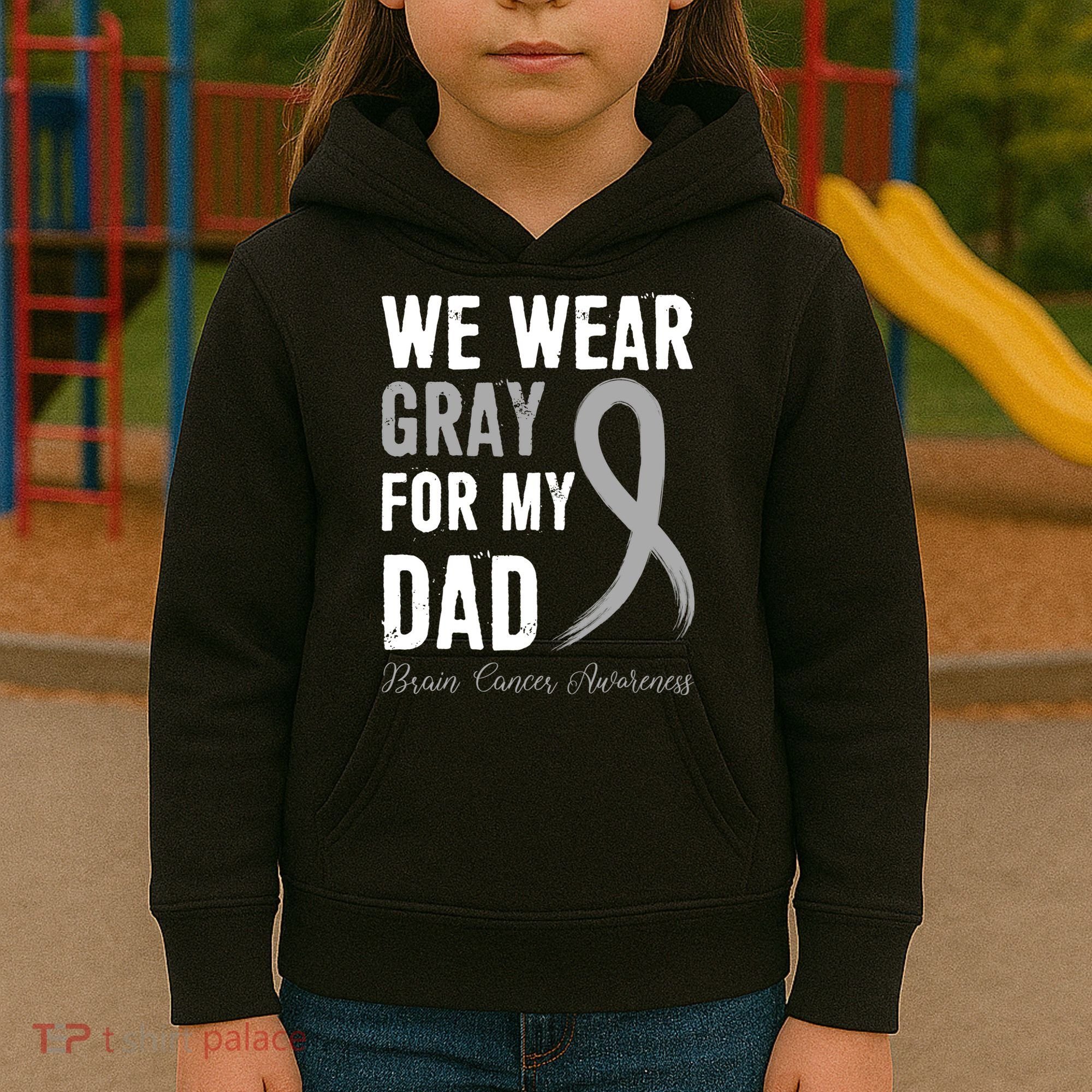 Brain Cancer Awareness T Kids Hoodie