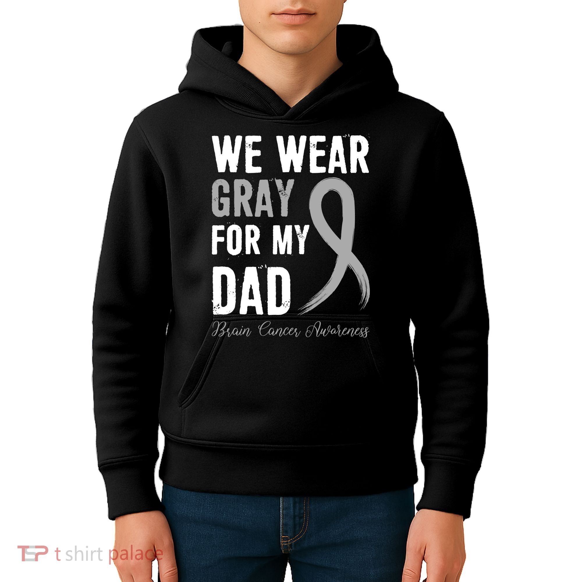 Brain Cancer Awareness T Kids Hoodie
