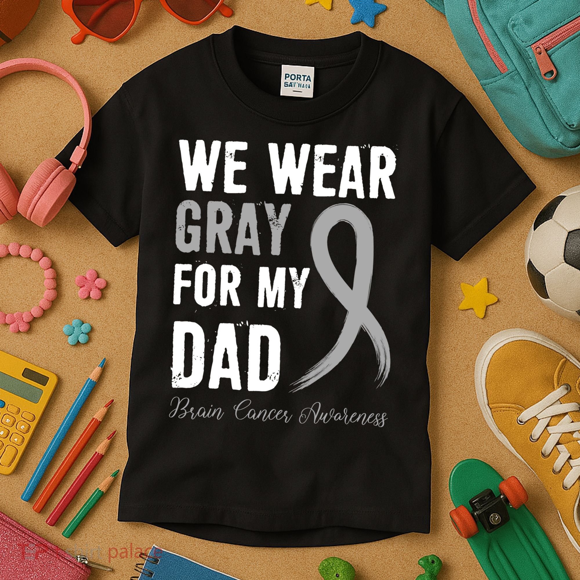 Brain Cancer Awareness T Kids T-Shirt