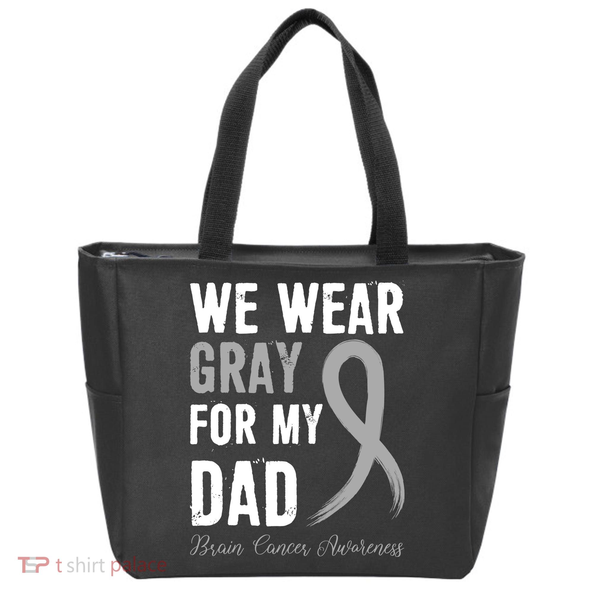 Brain Cancer Awareness T Tote Bag