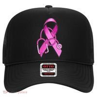Breast Cancer Awareness Pink Ribbon Stethoscope Hat thumb 0