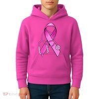 Breast Cancer Awareness Pink Ribbon Stethoscope Kids Hoodie thumb 4