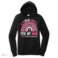 Breast Cancer Awareness Rainbow I Wear Pink For My Mimi Women's Hoodie thumb 0