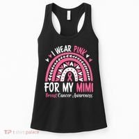 Breast Cancer Awareness Rainbow I Wear Pink For My Mimi Women's Tank Top thumb 0