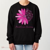 Breast Cancer Awareness Sunflower Ribbon Women's Sweatshirt thumb 0