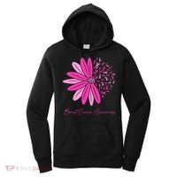 Breast Cancer Awareness Sunflower Ribbon Women's Hoodie thumb 0