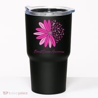 Breast Cancer Awareness Sunflower Ribbon Tumbler thumb 0