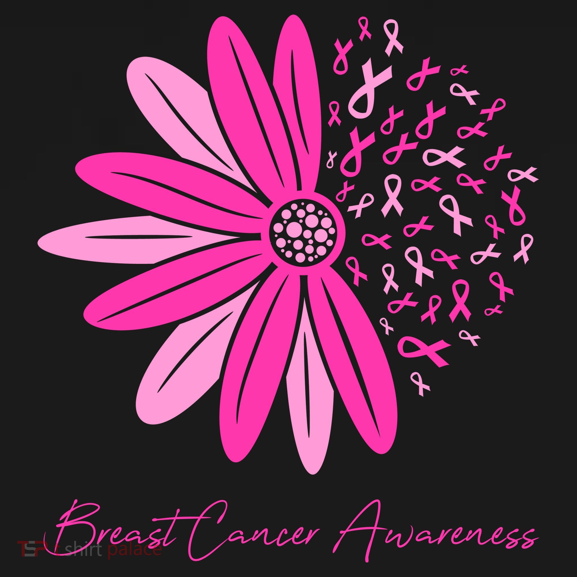 Breast Cancer Awareness Sunflower Ribbon Women's Tank Top