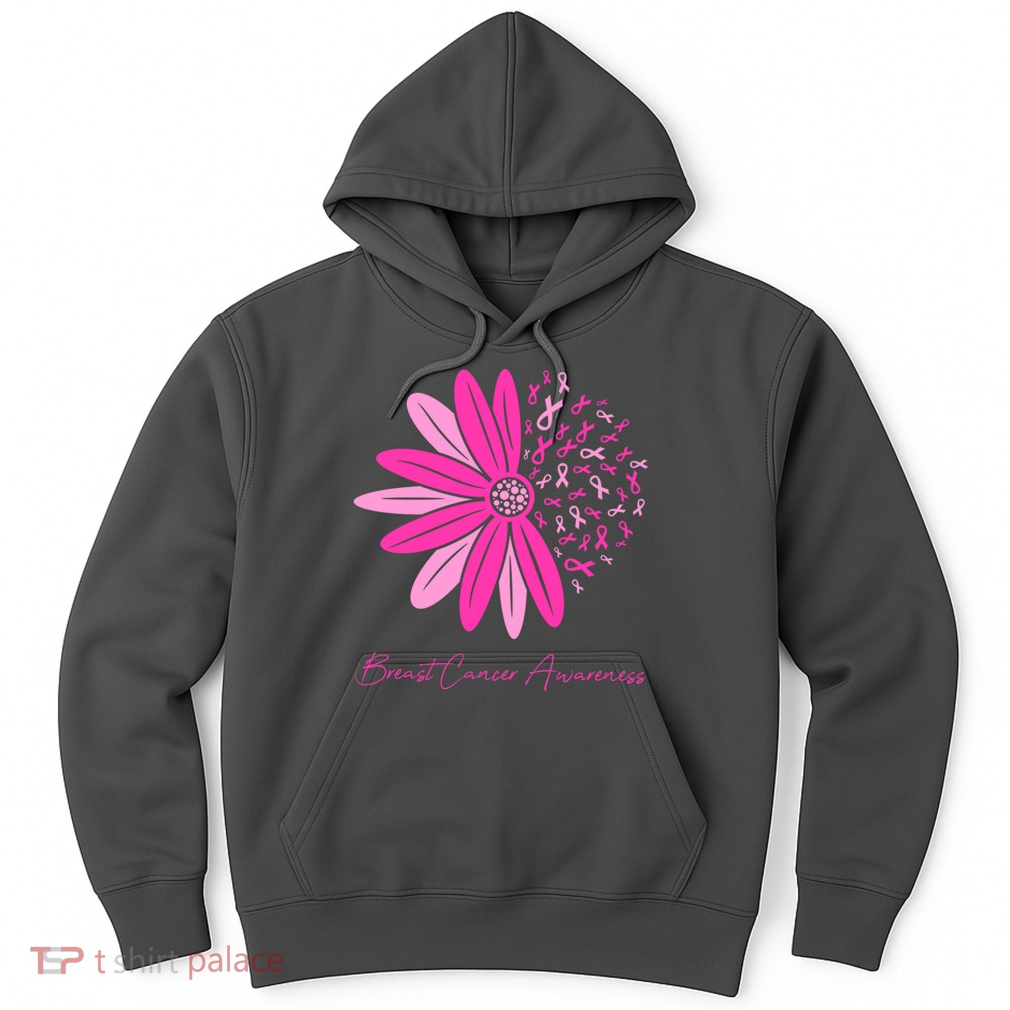 Breast Cancer Awareness Sunflower Ribbon Hoodie