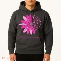 Breast Cancer Awareness Sunflower Ribbon Hoodie thumb 2