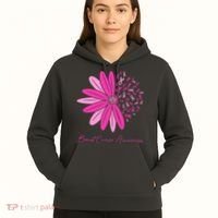 Breast Cancer Awareness Sunflower Ribbon Hoodie thumb 5