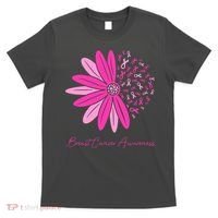 Breast Cancer Awareness Sunflower Ribbon T-Shirt thumb 0