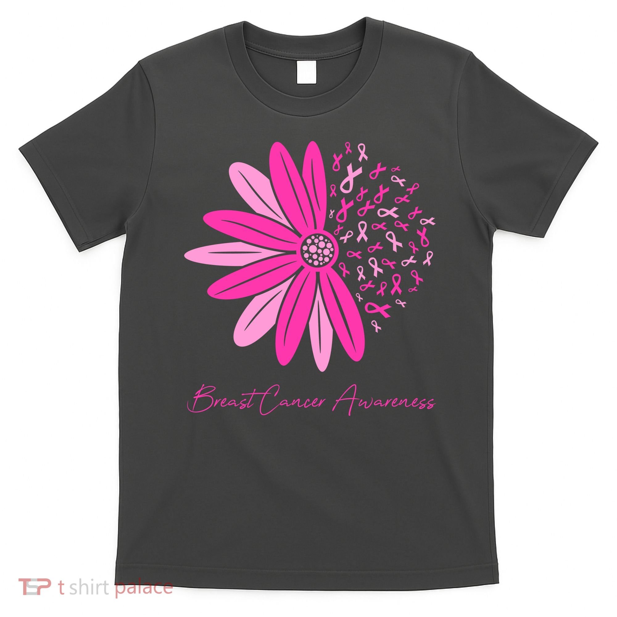 Breast Cancer Awareness Sunflower Ribbon T-Shirt