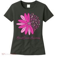 Breast Cancer Awareness Sunflower Ribbon Women's T-Shirt thumb 0