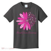 Breast Cancer Awareness Sunflower Ribbon Kids T-Shirt thumb 0