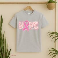 Breast Cancer Awareness Hope Leopard Print T-Shirt thumb 2