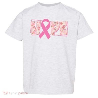 Breast Cancer Awareness Hope Leopard Print Toddler T-Shirt