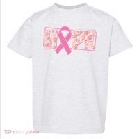 Breast Cancer Awareness Hope Leopard Print Toddler T-Shirt thumb 0