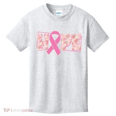 Breast Cancer Awareness Hope Leopard Print Kids T-Shirt