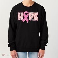 Breast Cancer Awareness Hope Leopard Print Women's Sweatshirt thumb 0