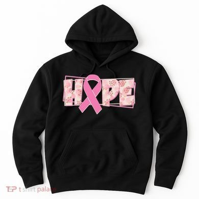 Breast Cancer Awareness Hope Leopard Print Hoodie