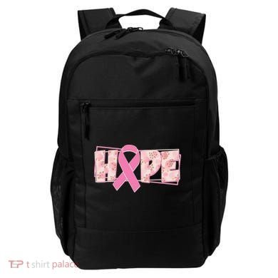 Breast Cancer Awareness Hope Leopard Print Backpack