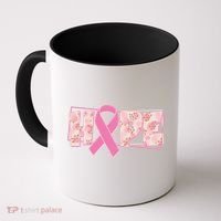 Breast Cancer Awareness Hope Leopard Print Coffee Mug thumb 0