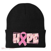 Breast Cancer Awareness Hope Leopard Print Beanie thumb 0