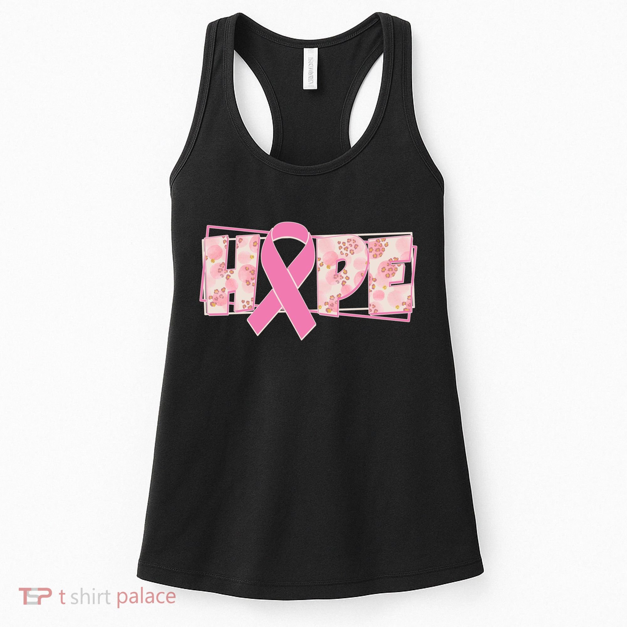 Breast Cancer Awareness Hope Leopard Print Women's Tank Top