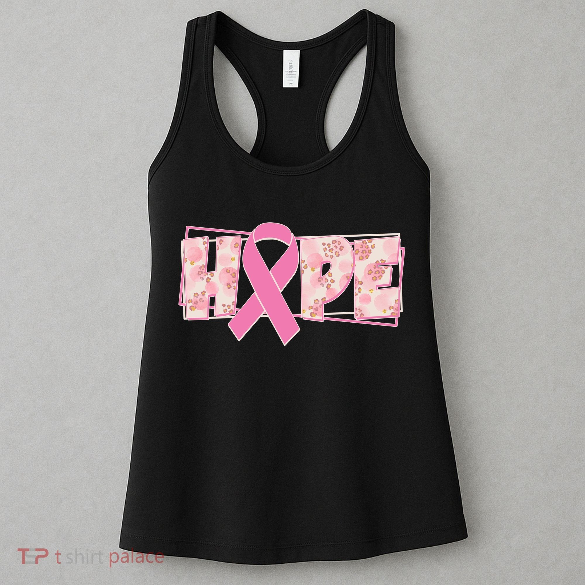 Breast Cancer Awareness Hope Leopard Print Women's Tank Top