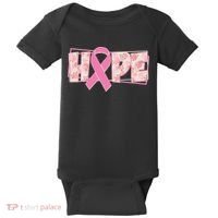 Breast Cancer Awareness Hope Leopard Print Baby Bodysuit thumb 0