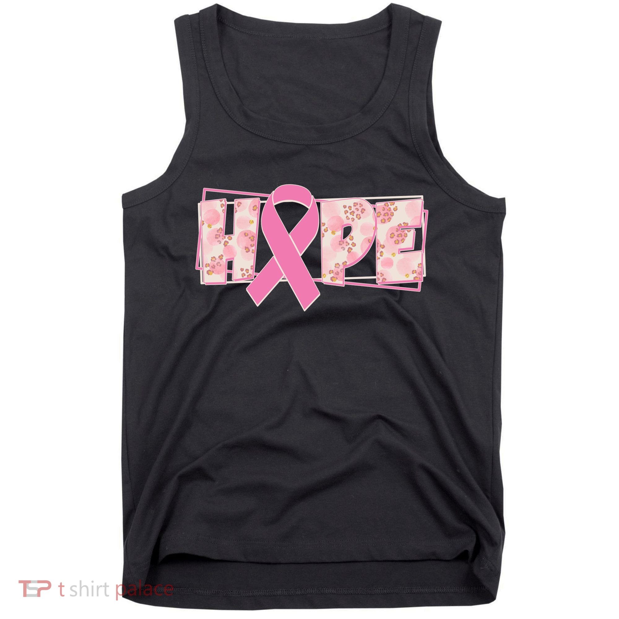 Breast Cancer Awareness Hope Leopard Print Tank Top