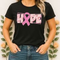 Breast Cancer Awareness Hope Leopard Print Women's T-Shirt thumb 2