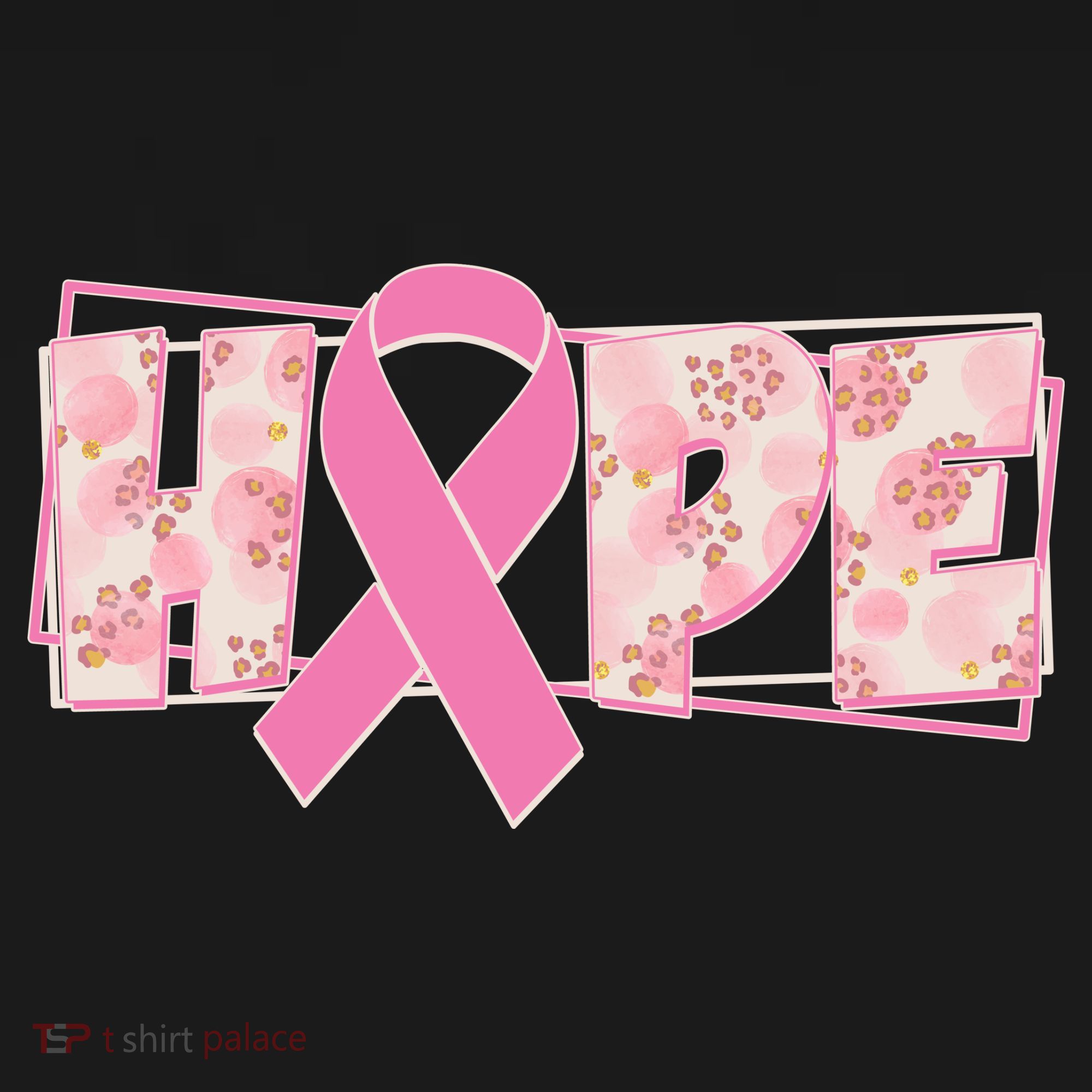 Breast Cancer Awareness Hope Leopard Print Women's T-Shirt