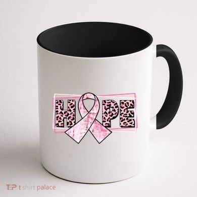 Breast Cancer Awareness Pink Hope Coffee Mug back