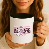 Breast Cancer Awareness Pink Hope Coffee Mug thumb 3