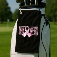 Breast Cancer Awareness Pink Hope Golf Towel thumb 2