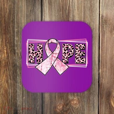 Breast Cancer Awareness Pink Hope Coaster