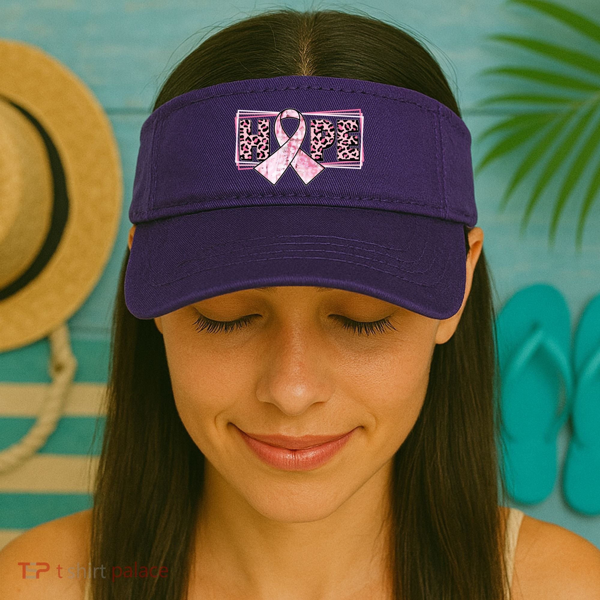 Breast Cancer Awareness Pink Hope Visor