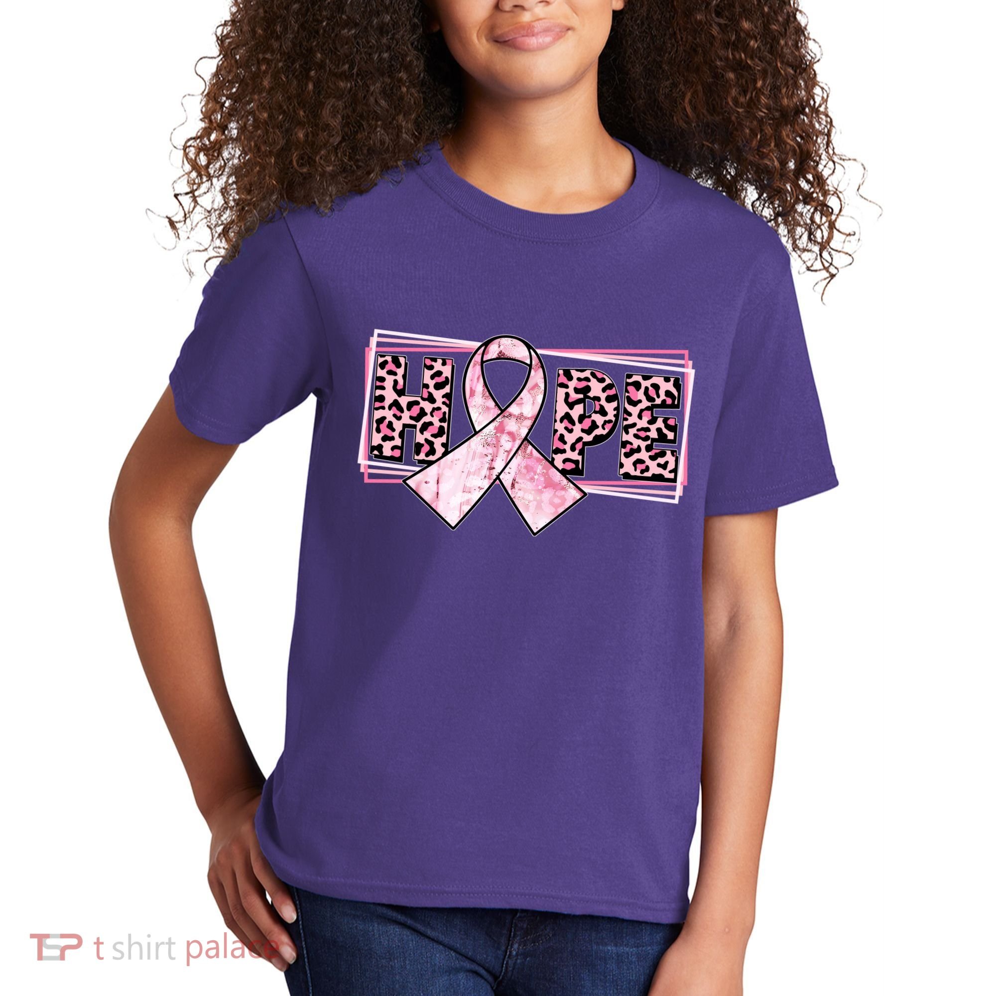 Breast Cancer Awareness Pink Hope Kids T-Shirt