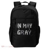 Brain Cancer Awareness Month In May We Wear Gray Backpack thumb 0