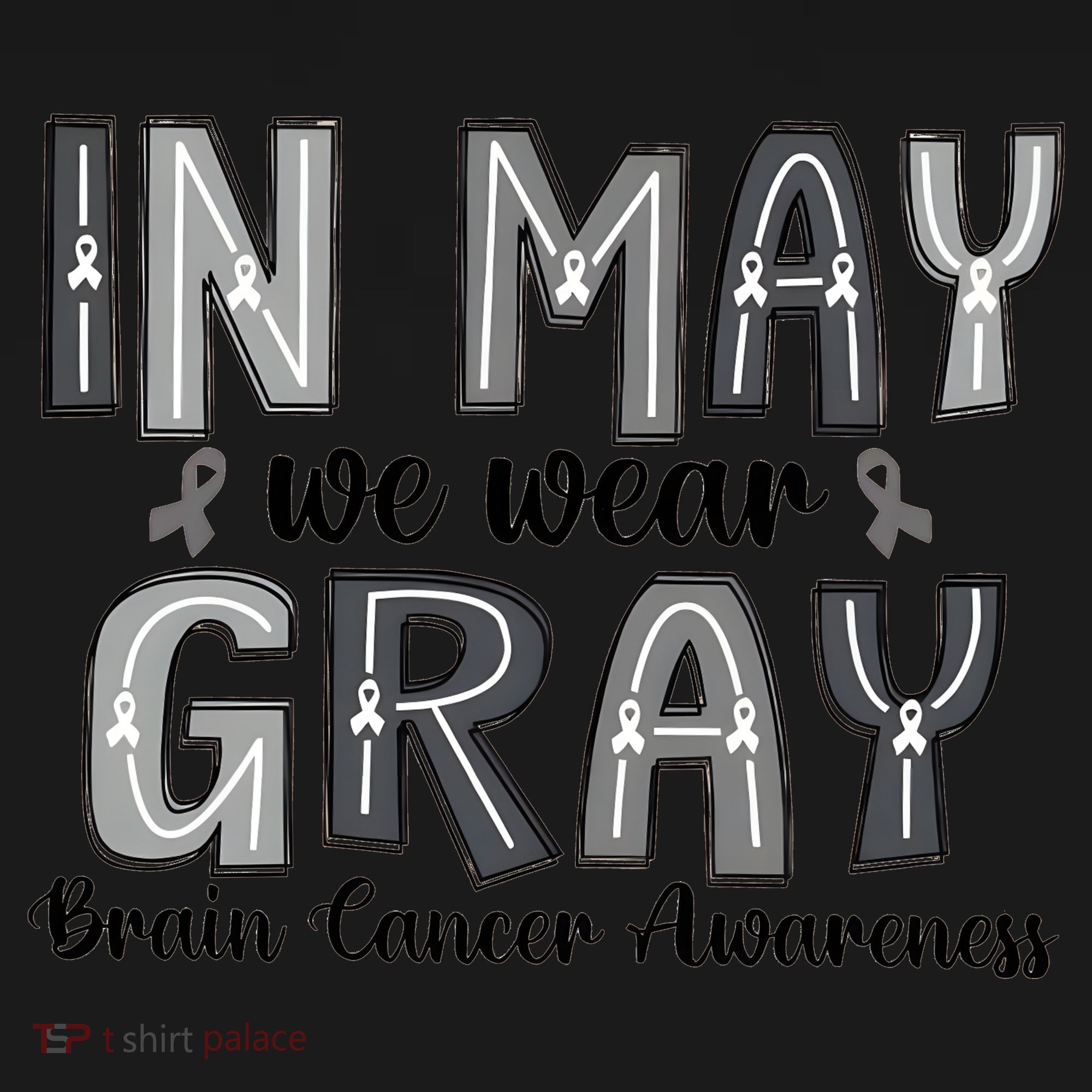 Brain Cancer Awareness Month In May We Wear Gray Coaster
