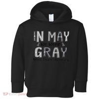 Brain Cancer Awareness Month In May We Wear Gray Toddler Hoodie thumb 0