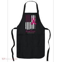 Breast Cancer Awareness US Flag Apron thumb 0