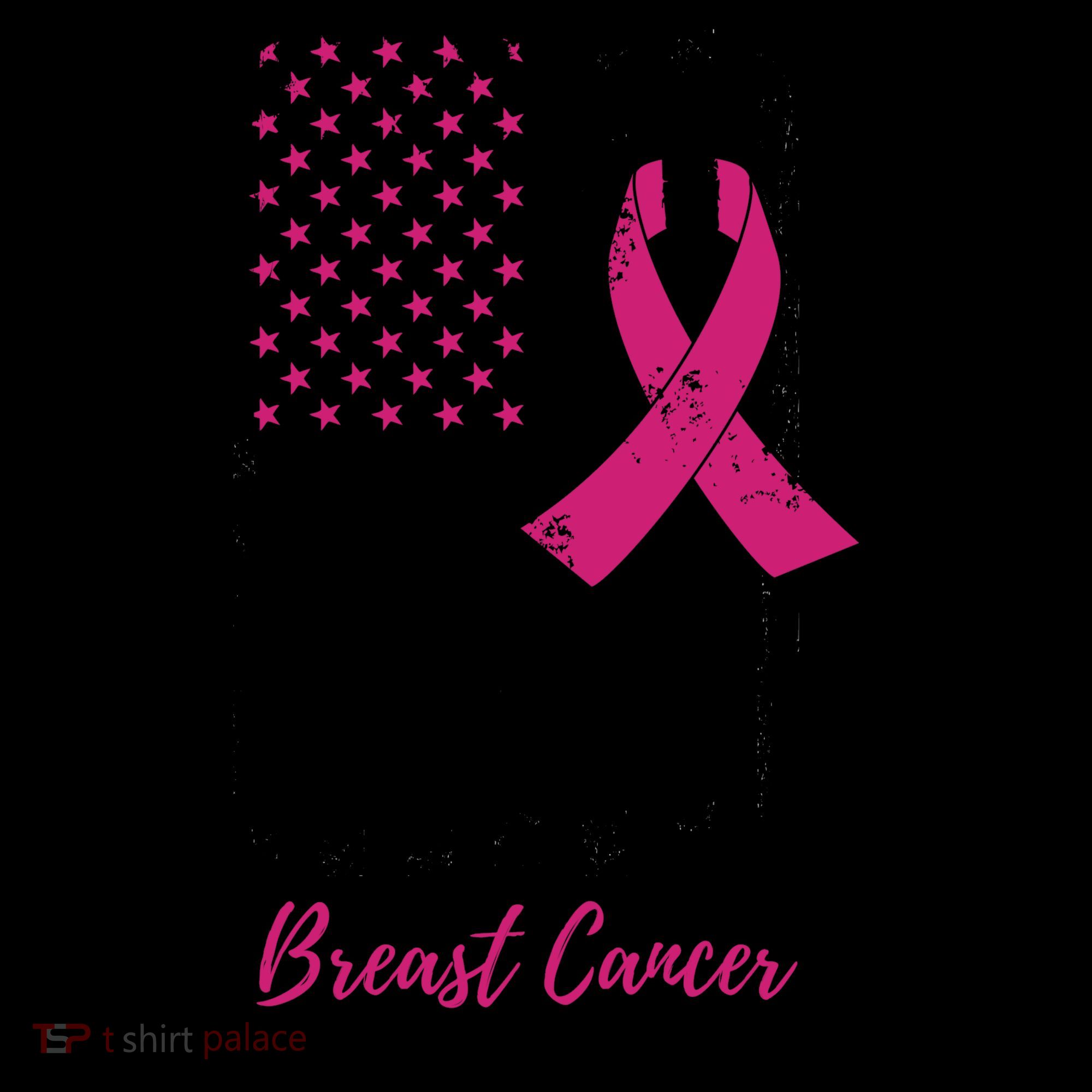 Breast Cancer Awareness US Flag Coffee Mug